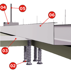 Tecbor-PYL-F_Falsos-Techos-y-proteccion-de-forjados_Falso-Techo-Independiente-13-EI-45_3D-03